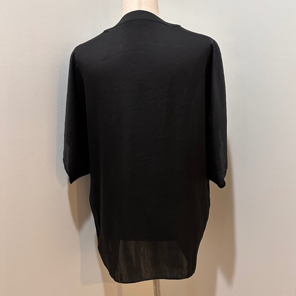 Michael Kors Silver Toggle Chain Top Tunic in Black, Size S - Picture 2 of 5